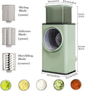 Green Manual Food Chopper with 3 Blades – Hand Pull Vegetable Cutter Kitchen Tool Pakistan