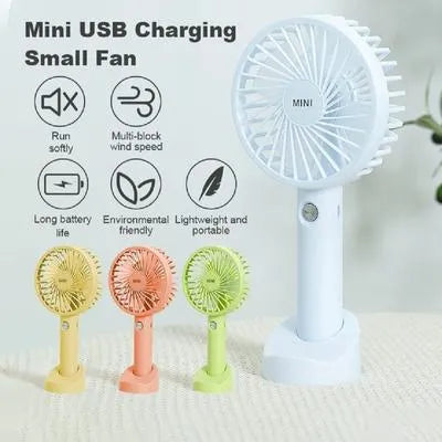 Portable Neck Fan Pink USB Rechargeable